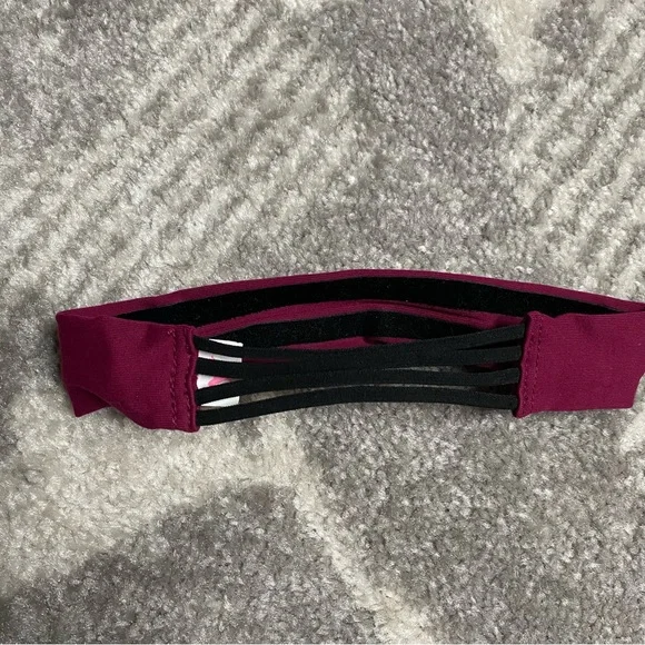 Victoria’s Secret PINK Ultimate Burgundy Maroon Headband - Picture 2 of 5